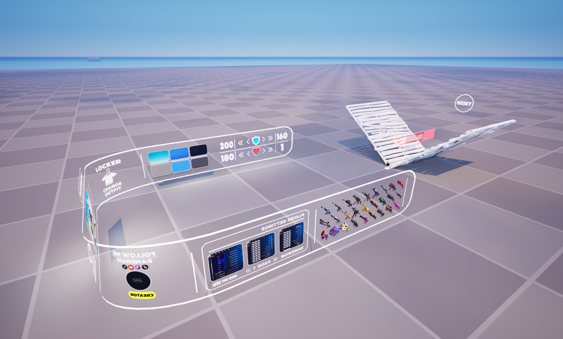 Dame 1v1 — UEFN 1v1 build fight map screenshot