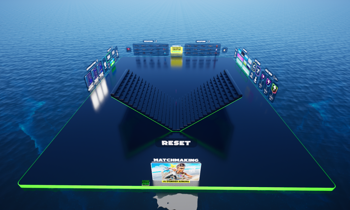 VisionFAQ 1v1 — UEFN 1v1 build fight map screenshot