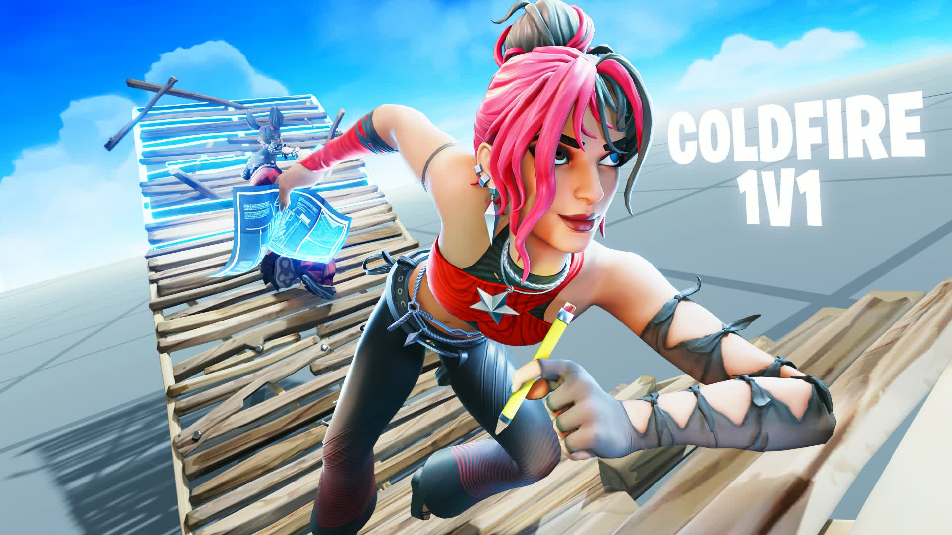 Coldfire 1v1 — UEFN 1v1 build fight map screenshot