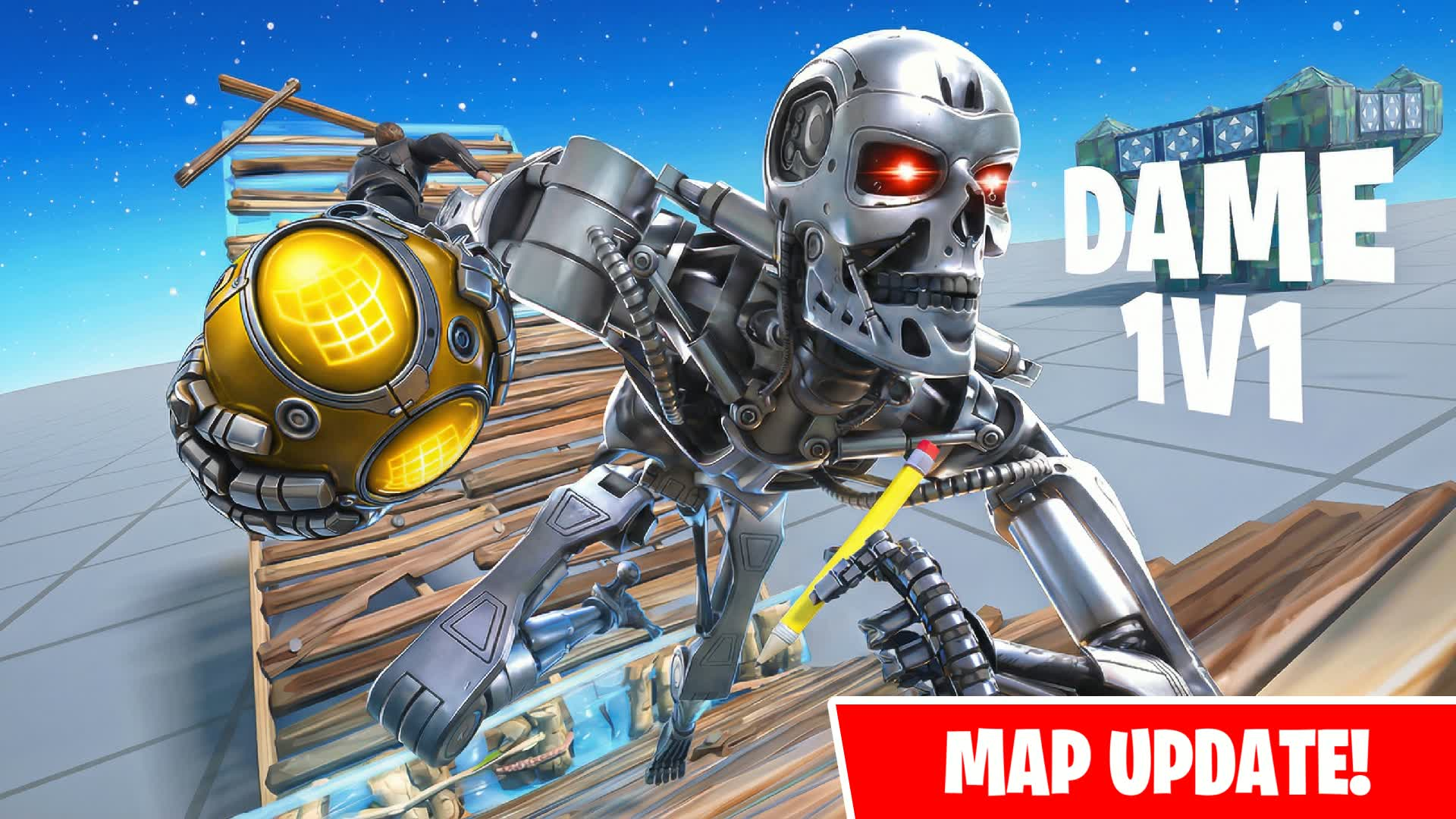 Dame 1v1 — UEFN 1v1 build fight map screenshot
