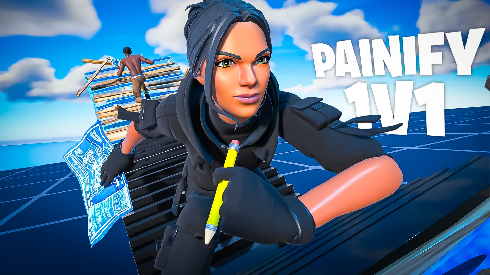 Painify 1v1 — UEFN 1v1 build fight map screenshot